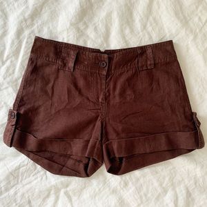 Venus The Luna Fit 100% Linen Shorts - Vintage